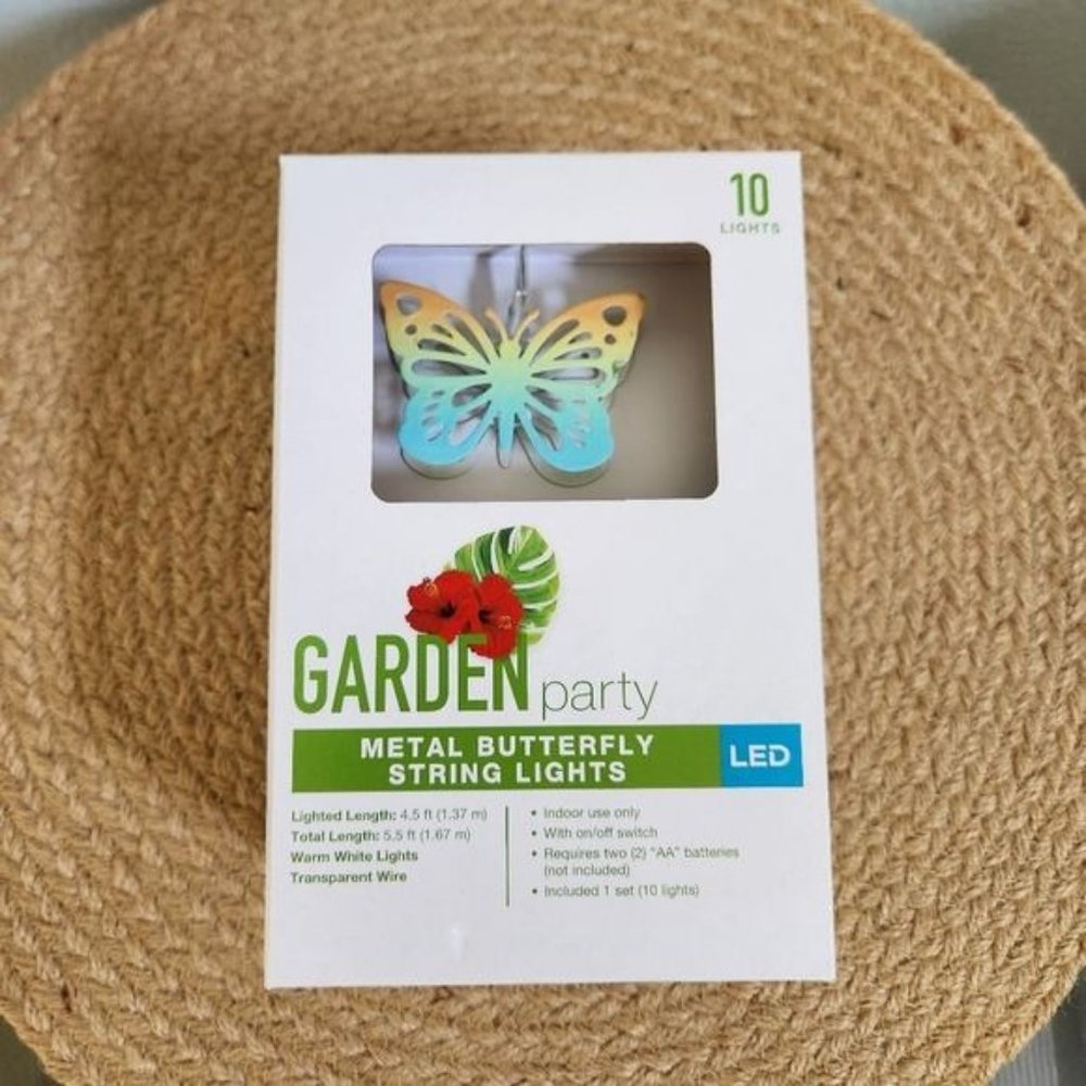 Garden Party Festive Voice Metal Butterfly String Lights - Picture 2 of 4